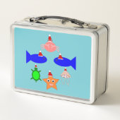 Lunch Box Créatures de la mer de Noël (Dos)