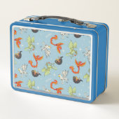 Lunch Box Créatures Magiques Motif Vintage (Dos)