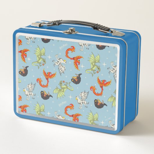 Lunch Box Créatures Magiques Motif Vintage (Devant)