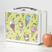 Lunch Box Crème glacée Pop Cute : Motif animal (En situation)