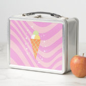 Lunch Box Crème glacée rose, Crème glacée Art, Preppy, Art P (En situation)