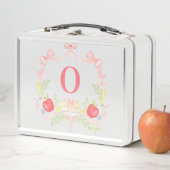 Lunch Box Crest de monogramme scolaire (En situation)