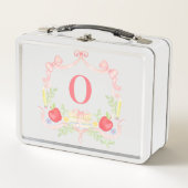 Lunch Box Crest de monogramme scolaire (Devant)