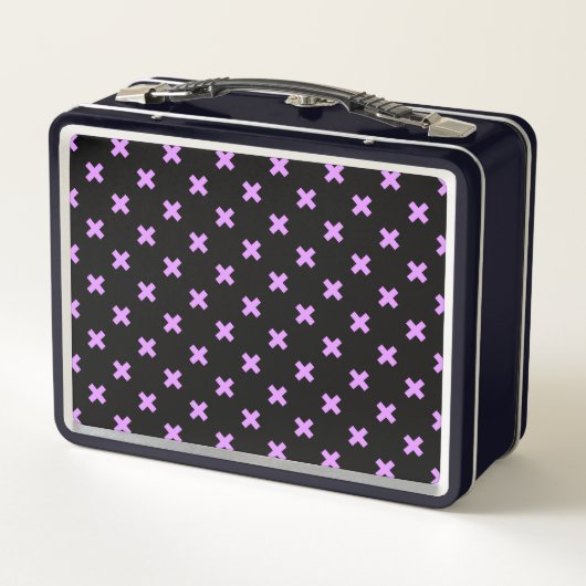 Lunch Box Crochets Lilac sur noir (Dos)