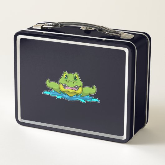 Lunch Box Crocodile à nager dans l'eau (Dos)