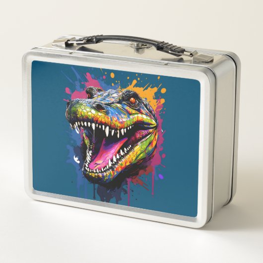 Lunch Box Crocodile coloré (Dos)