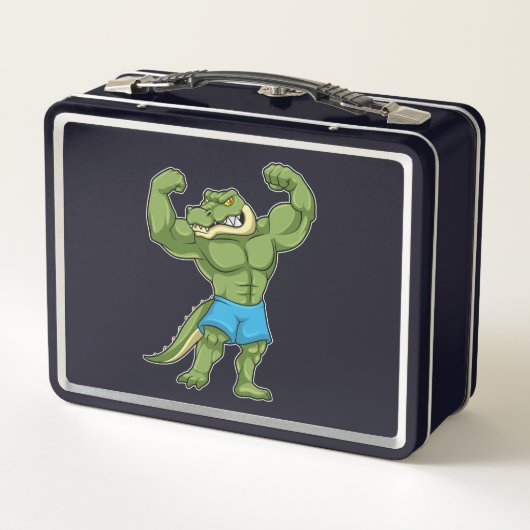 Lunch Box Crocodile comme Bodybuilder extrême (Dos)