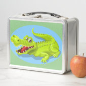 Lunch Box Crocodile de dessin sauvage (En situation)