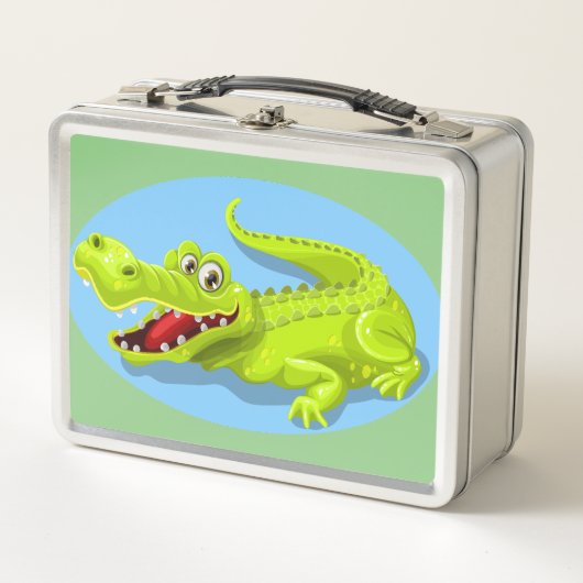 Lunch Box Crocodile de dessin sauvage (Devant)