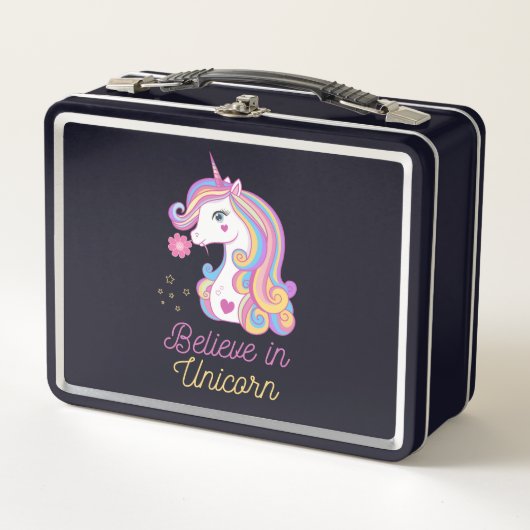 Lunch Box Croire En La Magie Unicorne (Devant)
