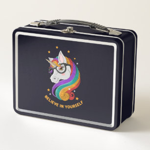 Lunch Box Crois En Toi-Même Unicorne
