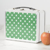 Lunch Box Croix blanche sur le vert (En situation)