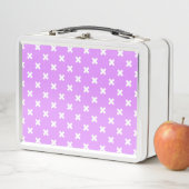 Lunch Box Croix blanches sur lilas (En situation)