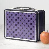 Lunch Box Croix noire sur ultra violet (En situation)