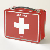 Lunch Box Croix Suisse - Established 1291 (Dos)