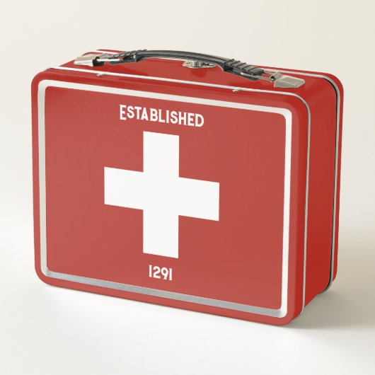 Lunch Box Croix Suisse - Established 1291 (Dos)