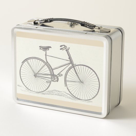 Lunch Box Cru, description démodée de bicyclette (Dos)