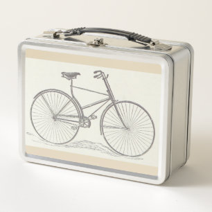 Lunch Box Cru, description démodée de bicyclette