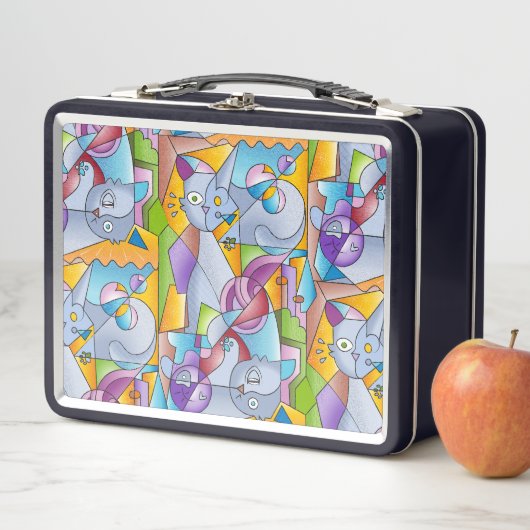 Lunch Box Cubist Cats - The Mininos (En situation)