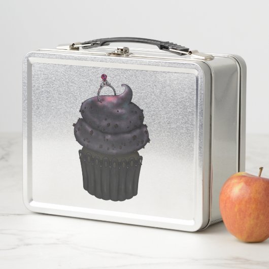 Lunch Box Cupcake Fiançailles doux (En situation)