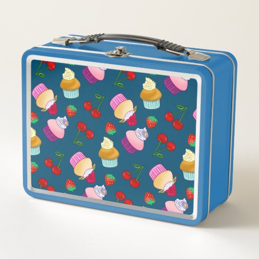 Lunch Box Cupcake Muffin Fraise Cerise Sweet Candy (Devant)