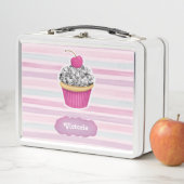 Lunch Box Cupcake rose Fille mignonne (En situation)