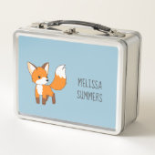 Lunch Box Curieux Little Fox Blue (Devant)