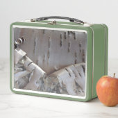 Lunch Box Curly Birch Bark Tree Rustic (En situation)