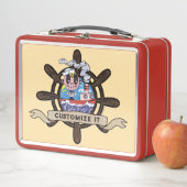 Lunch Box Custom Cartoon Sailor Nautical Ship Wheel  (En situation)