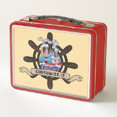 Lunch Box Custom Cartoon Sailor Nautical Ship Wheel  (Dos)