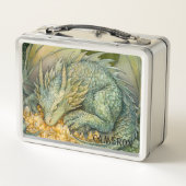 Lunch Box Custom Enchanted Emerald Forest Dragon (Dos)