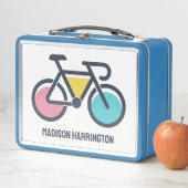 Lunch Box Custom Name Cycling (En situation)