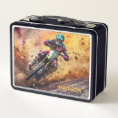 Lunch Box Custom Name Motocross (Dos)
