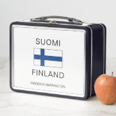 Lunch Box Custom Name Suomi Finland (En situation)