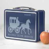 Lunch Box Custom Name & Text Mackinac Island (En situation)