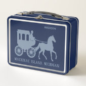 Lunch Box Custom Name & Text Mackinac Island (Devant)