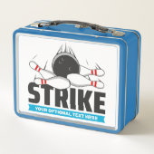 Lunch Box Custom Text Bowling Strike (Dos)