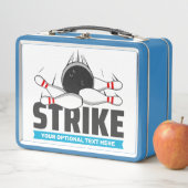 Lunch Box Custom Text Bowling Strike (En situation)