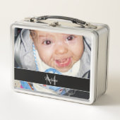 Lunch Box Customisez-le avec votre photo et votre Monogramme (Devant)