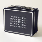 Lunch Box Customizable Photo Wedding Keepsakes Metallic Box (Dos)