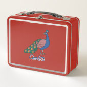 Lunch Box customizable Vivid Humble Peacock  (Devant)