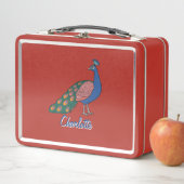 Lunch Box customizable Vivid Humble Peacock (En situation)