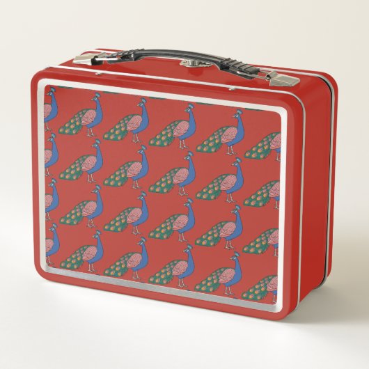 Lunch Box customizable Vivid Humble Peacock  (Dos)