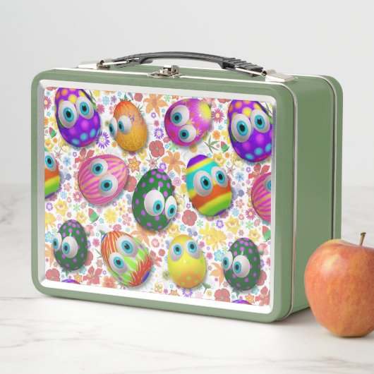 Lunch Box Cute and Funny Easter Eggs Cartoon (En situation)