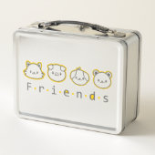 Lunch Box Cute animal friends face Case-Mate iPhone case Bu (Dos)