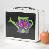 Lunch Box Cute arrosage canne avec Bouquet de fleurs (En situation)