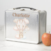 Lunch Box Cute Bear Montgolfière Nom Enfant (En situation)