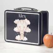 Lunch Box Cute Bear Montgolfière Nom Enfant (En situation)