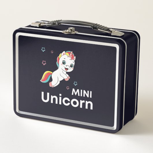 Lunch Box Cute bébé licorne Moderne (Devant)
