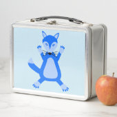 Lunch Box Cute Blue Baby Boy Fox (En situation)